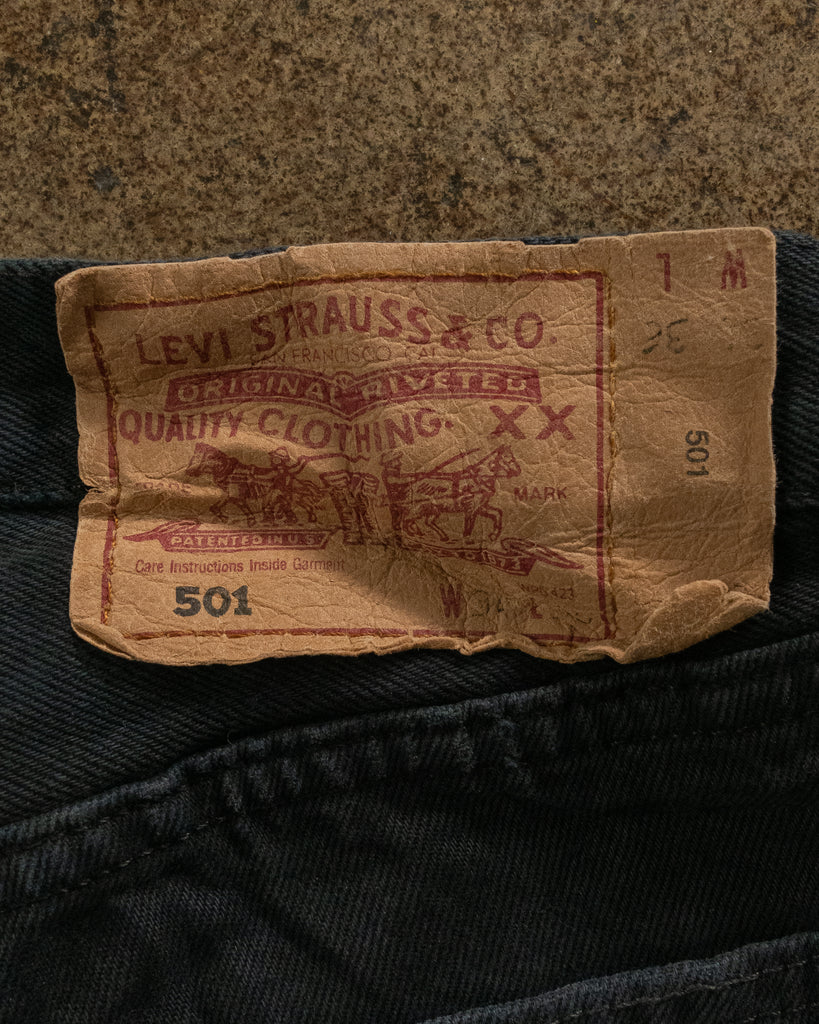 Levi's 501 Blue Black Jeans - 1990s TAG PHOTO