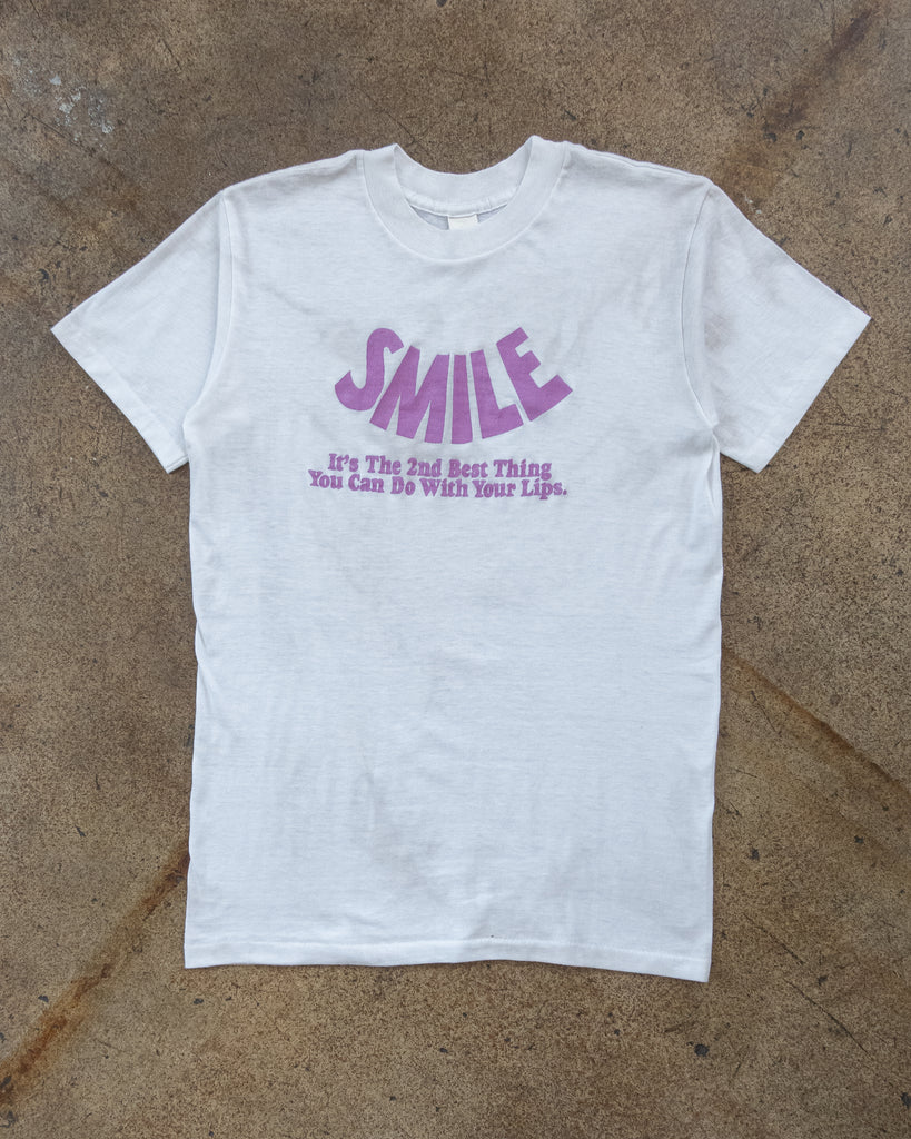Single Stitched "SMILE..." Tee - 1980s 