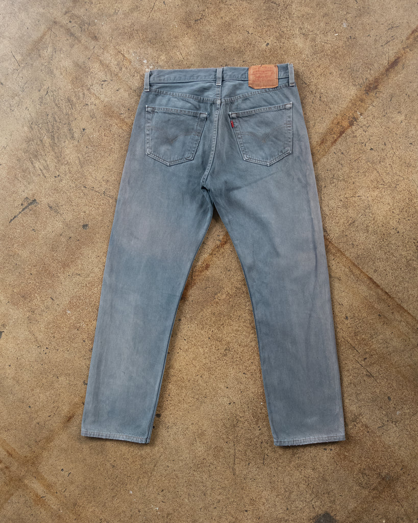 Levi's 501 Sun Faded Faded Blue Jeans - 1990s - back