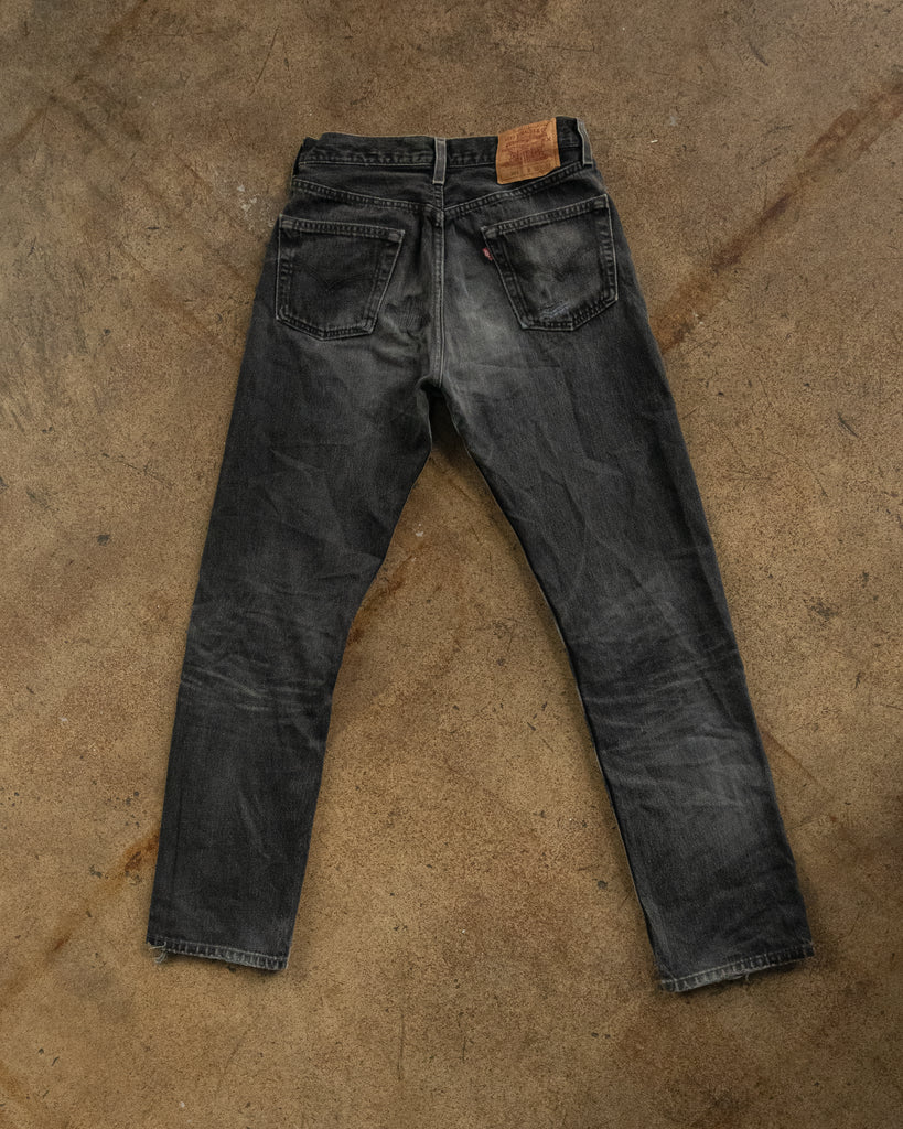 Levi's 501 Charcoal Grey Jeans - 1990s BACK PHOTO