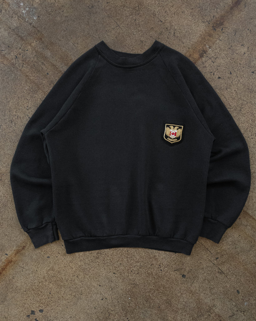 "Canada" Patch Raglan Sweatshirt - 1990s