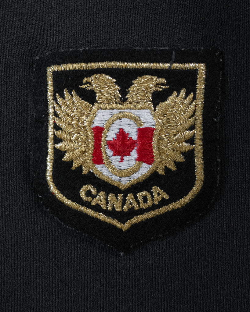 "Canada" Patch Raglan Sweatshirt - 1990s - detail