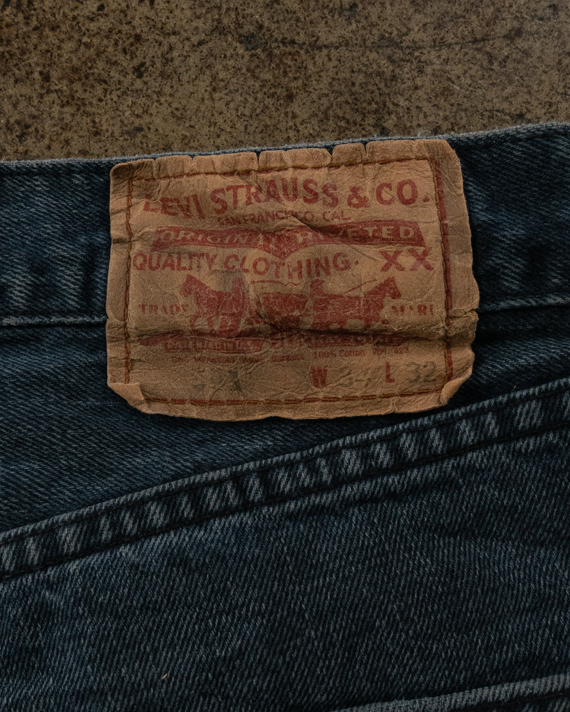 Levi's 501 Faded Blue Jeans - 1990s DETAIL PHOTO