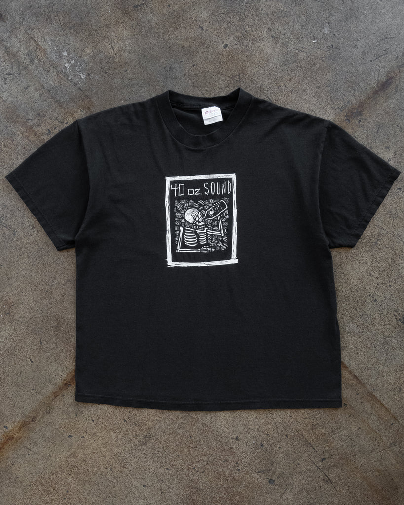 Charcoal Faded "40 oz. Sound" Tee - 1990s