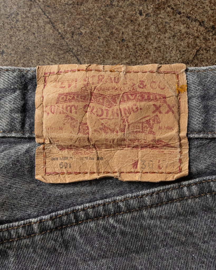 Levi's 501 Grey Jeans - 1990s - detail