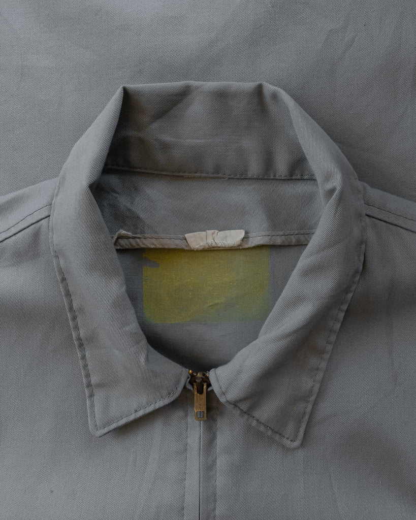 Light Grey Work Jacket - 1960s - detail