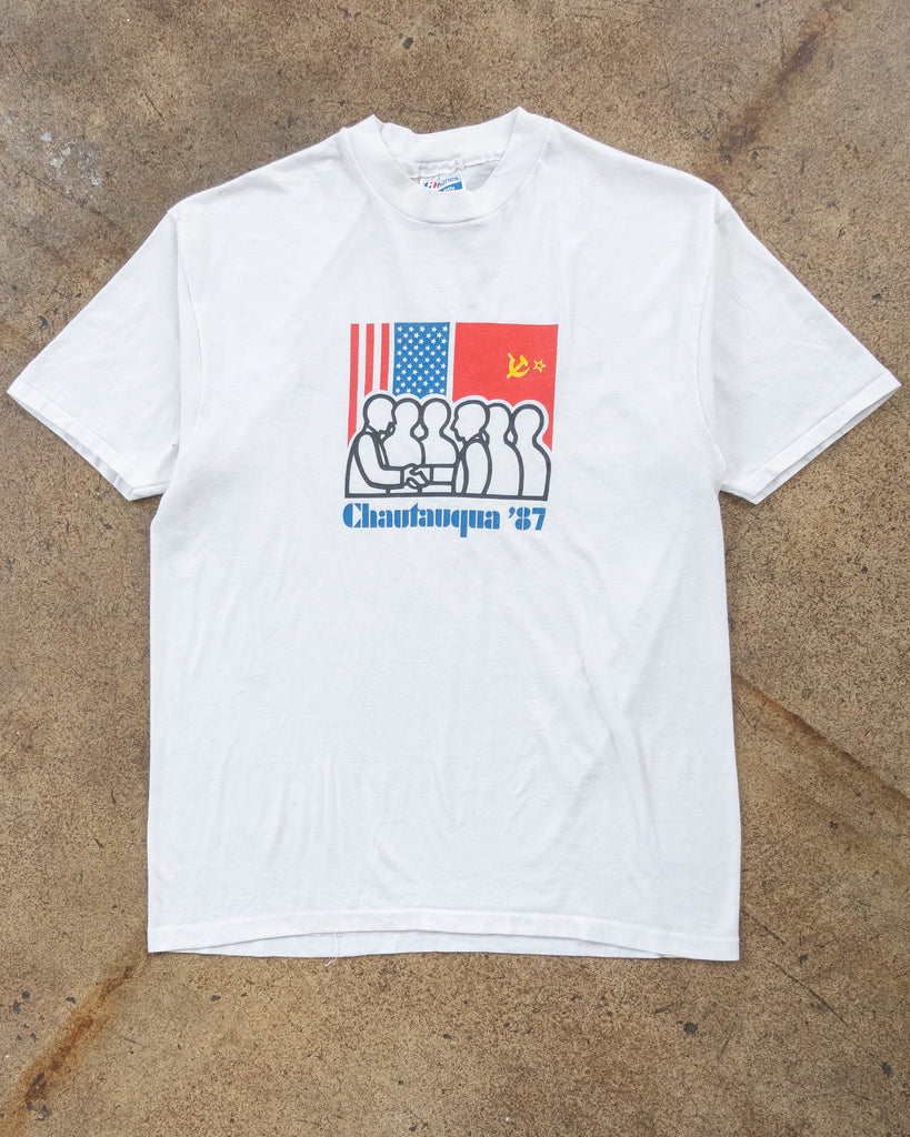 Single Stitched "Chautauqua '87" Tee - 1980s FRONT PHOTO