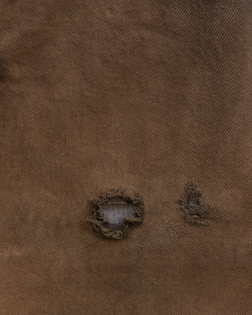 Levi's 501 Sun Faded Brown Distressed Jeans - 1990s DETAIL PHOTO