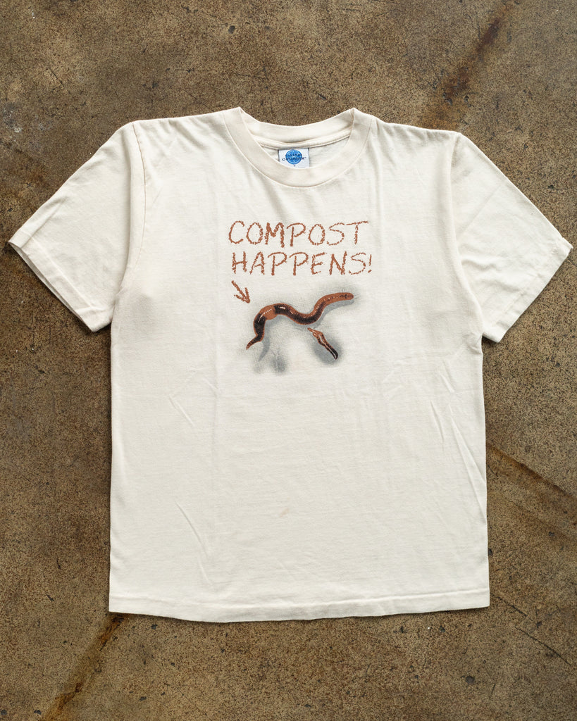 Single Stitched 'Compost Happens" Tee - 1990s