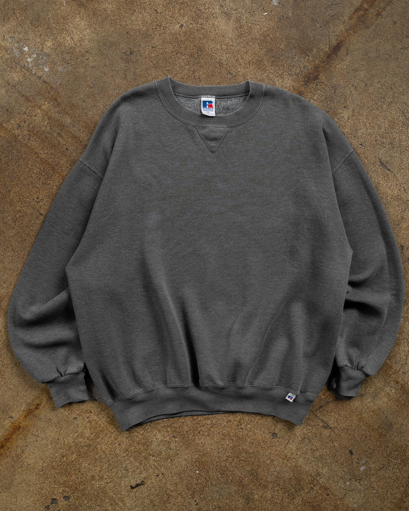 Russell Grey Blank Crewneck Sweatshirt - 1990s