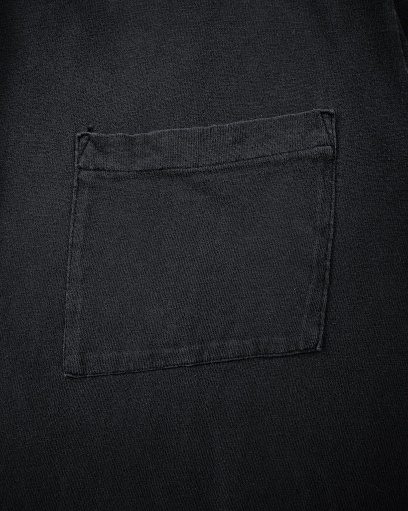 Faded Blank Cropped Charcoal Pocket Tee - 1990s - detail