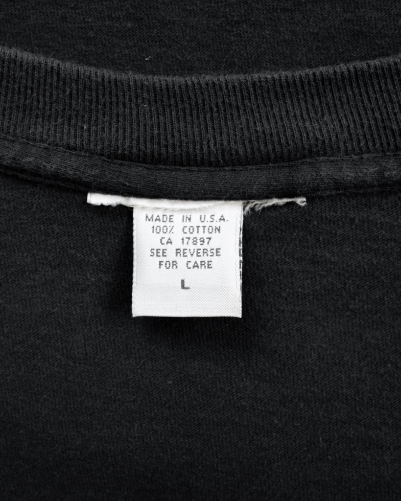 Faded Black Blank Inside-Out Tee - 1990s detail