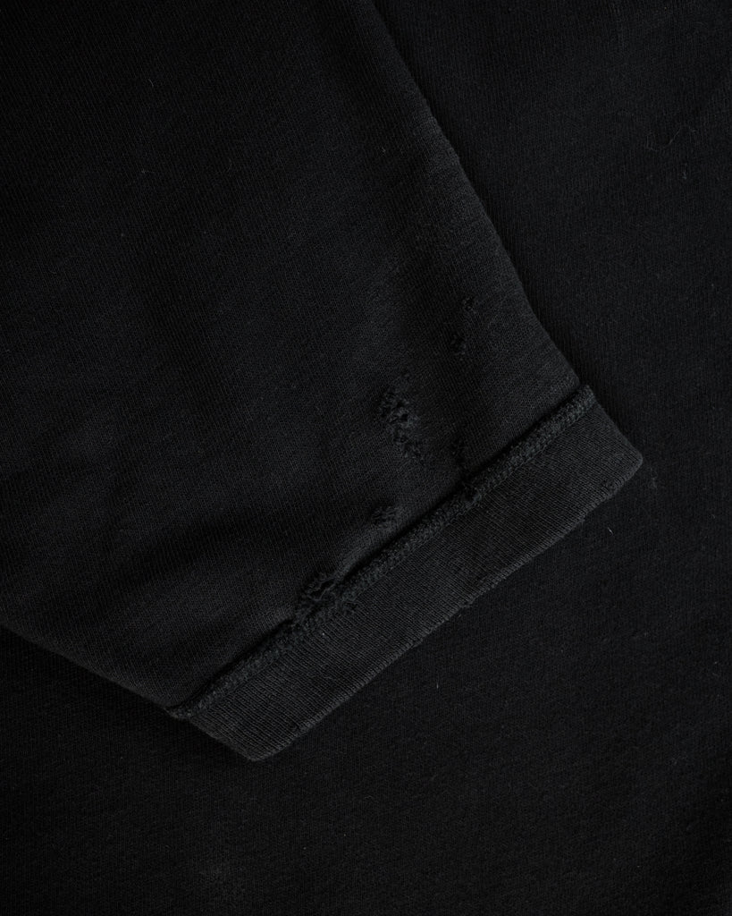 Black Blank Short Sleeve Raglan Sweatshirt - 1990s detail photo