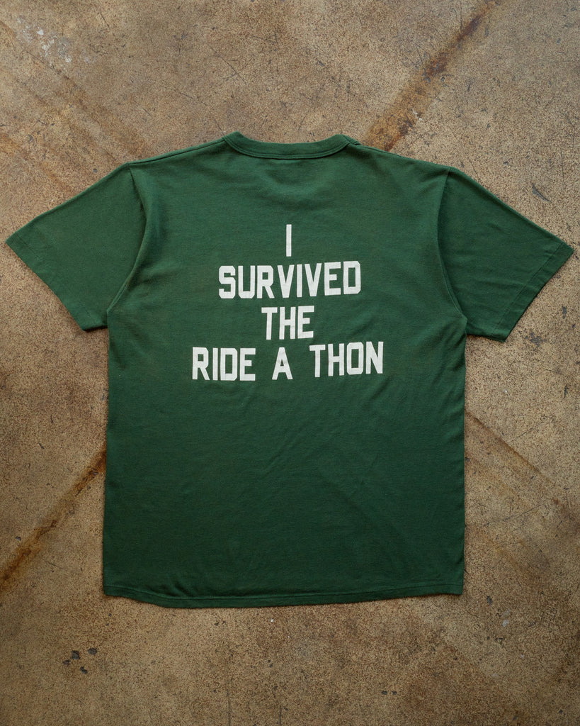 Russell Single Stitched "I Survived The Ride A Thon" Tee - 1980s - Back 