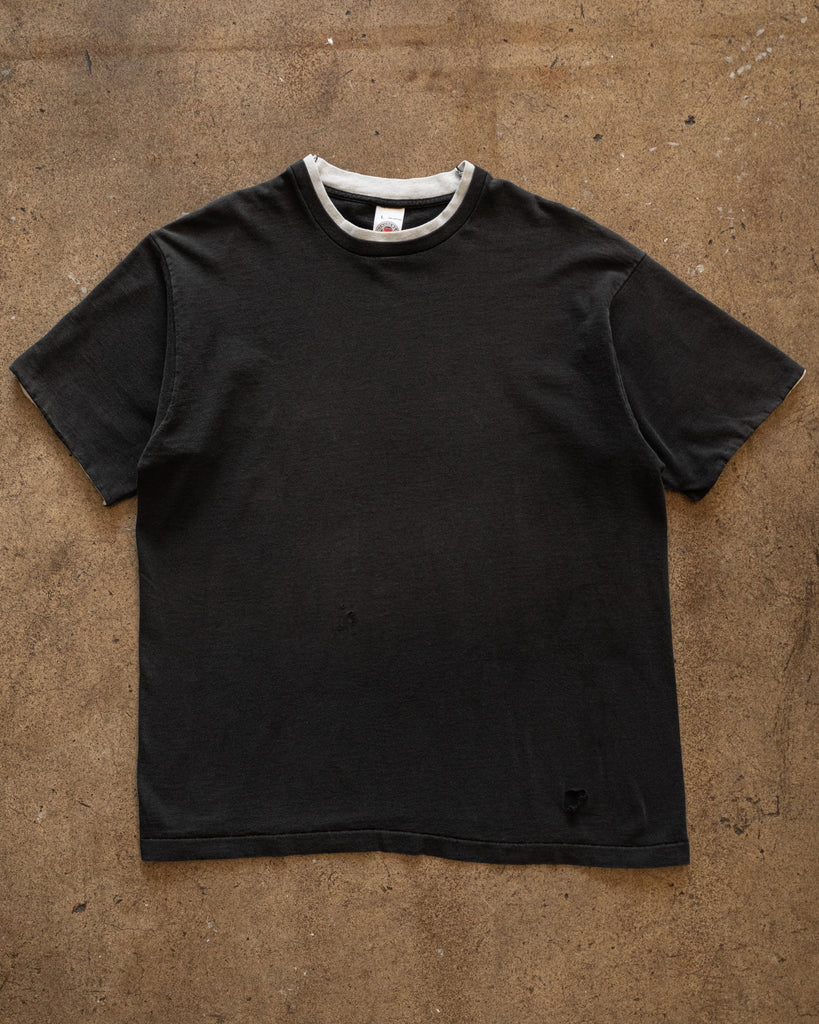Single Stitched Double-Layered Collar Tee - 1990s