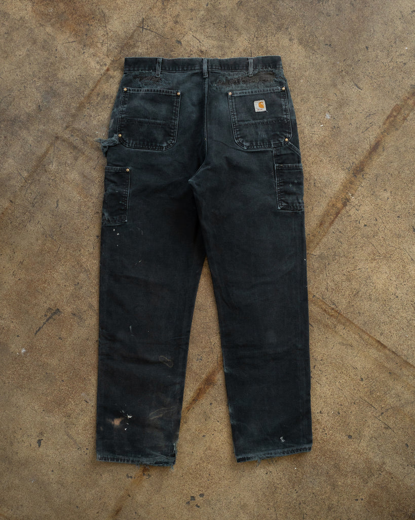 Carhartt Faded & Repaired Double Knee Work Pants - 1990s back photo