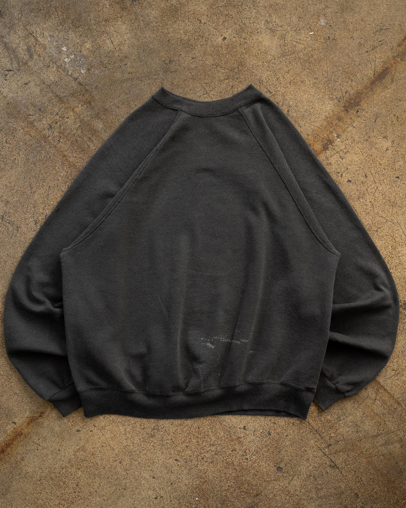 Charcoal Raglan Sweatshirt - 1990s