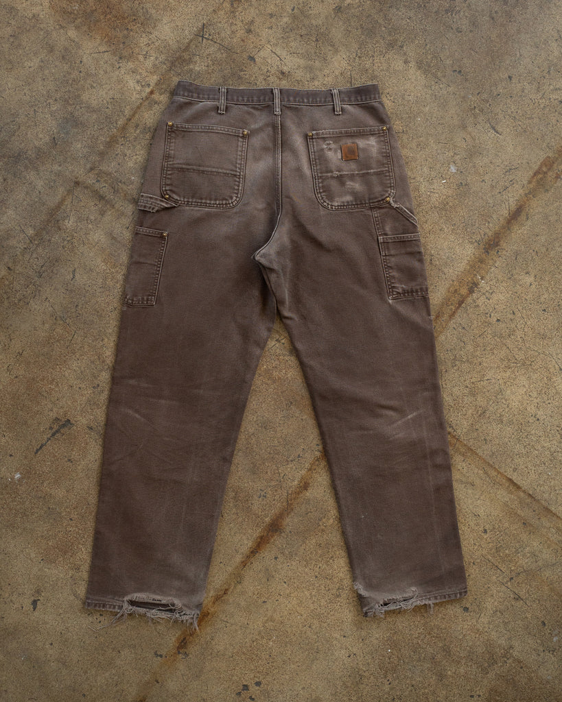 Carhartt Faded Brown Double Knee Work Pants - 1990s BACK PHOTO