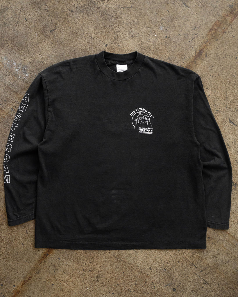 Single Stitched "The Flying Pig" Long-Sleeve Tee - 1990s FRONT PHOTO