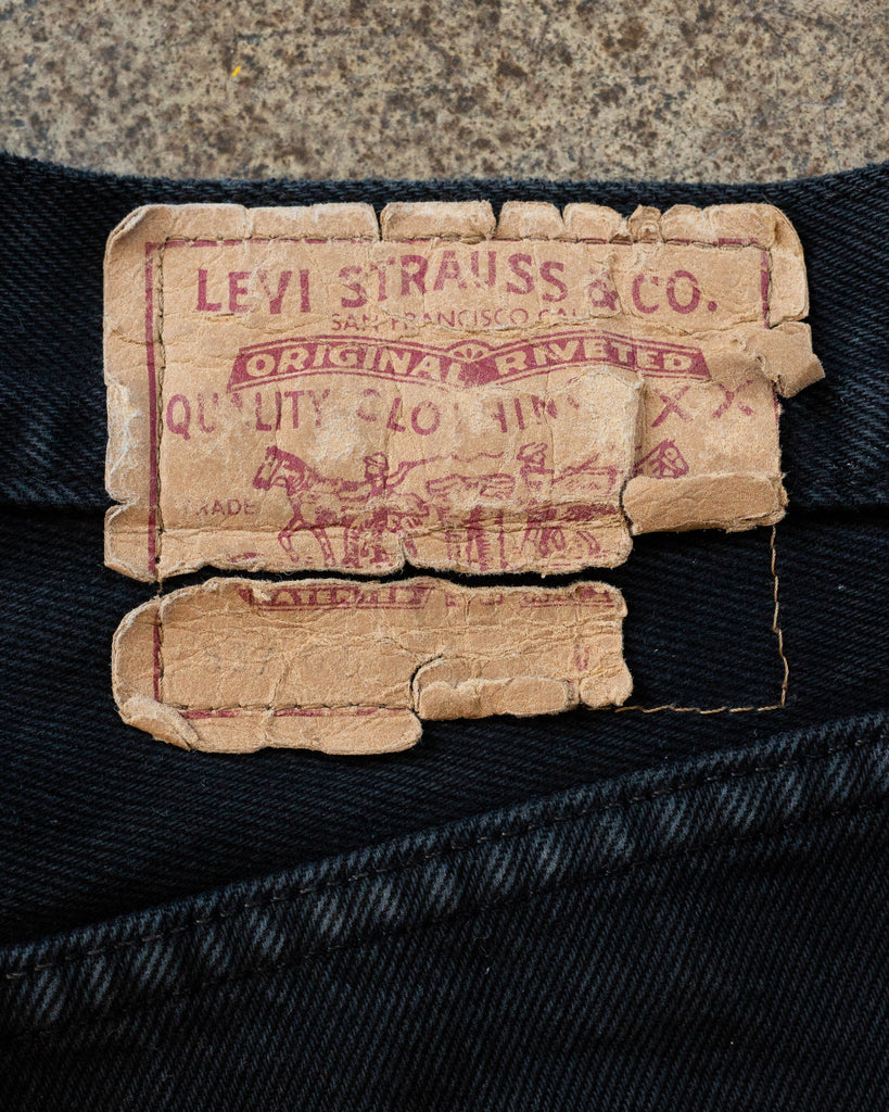  Levi's 501 Black Jeans - 1990s back tag detail