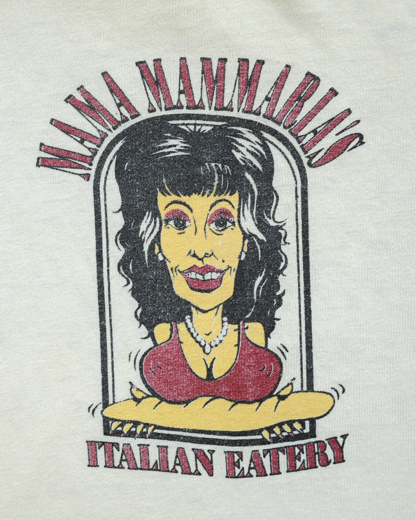 Single Stitched Distressed "Mama Mammaria's" Tee - 1990s detail photo
