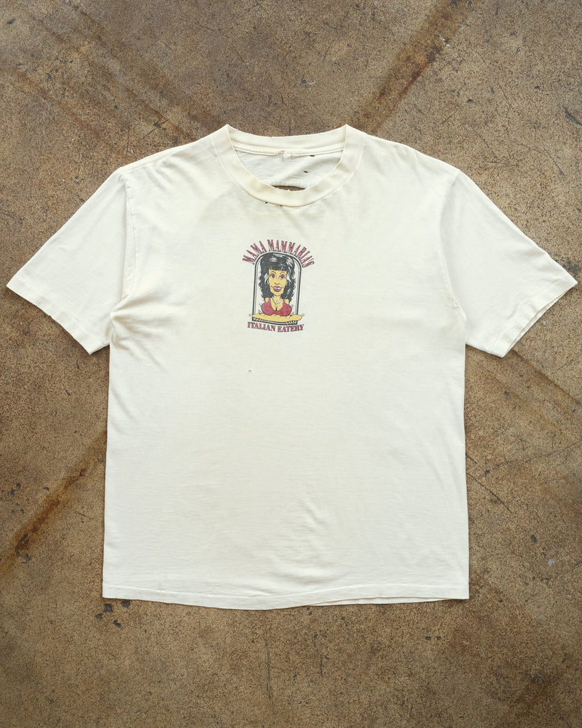 Single Stitched Distressed "Mama Mammaria's" Tee - 1990s