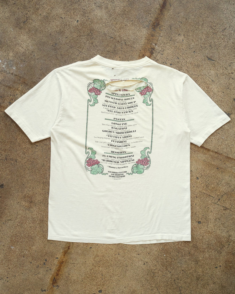 Single Stitched Distressed "Mama Mammaria's" Tee - 1990s back photo
