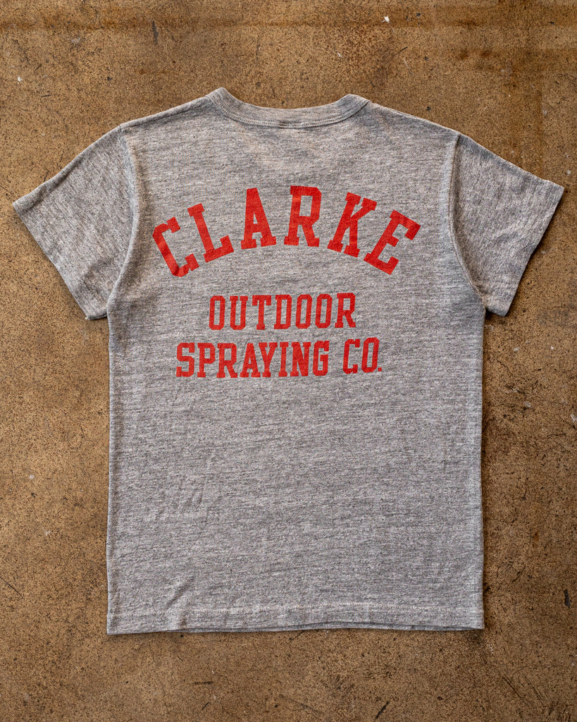 Russell "Clarke Outdoor Spraying Co" Tee - 1980s BACK PHOTO OF TEE