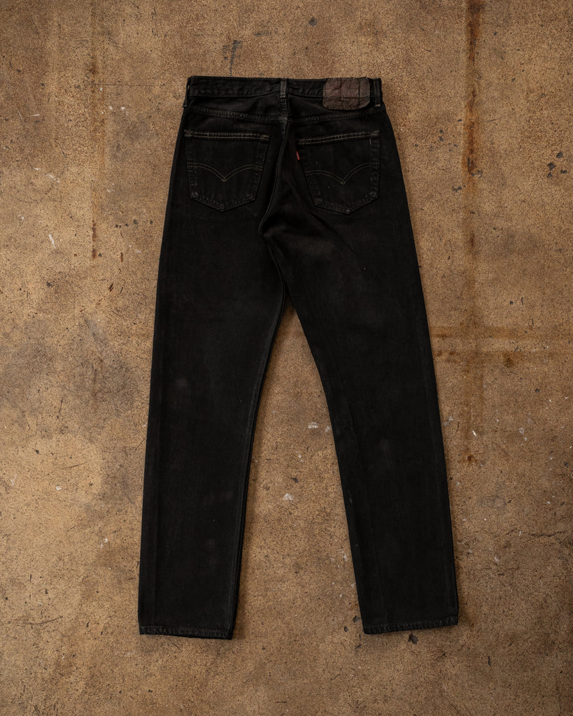 Levi's 501 Overdyed Black Jeans - 1990s BACK PHOTO OF JEANS