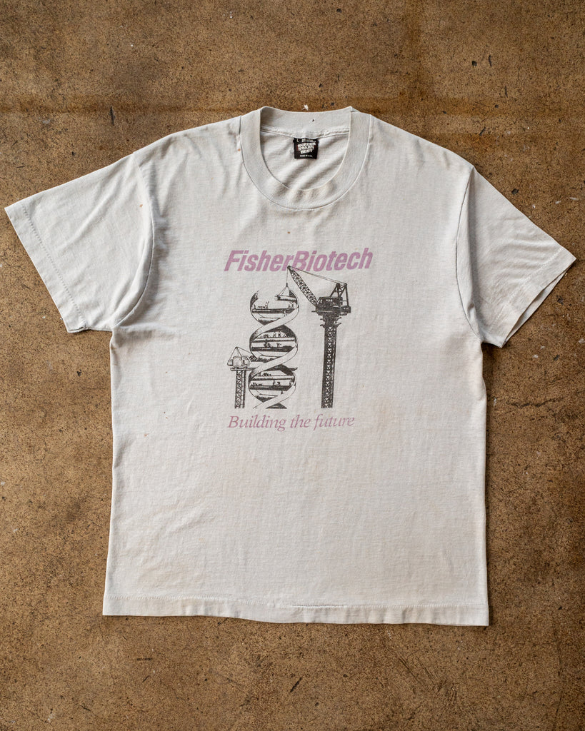 Screen Stars "FisherBiotech" Tee - 1990s FRONT PHOTO OF TEE