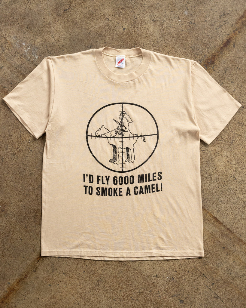 Single Stitched "I'd Fly 6000 Miles..." Tee - 1990s FRONT PHOTO