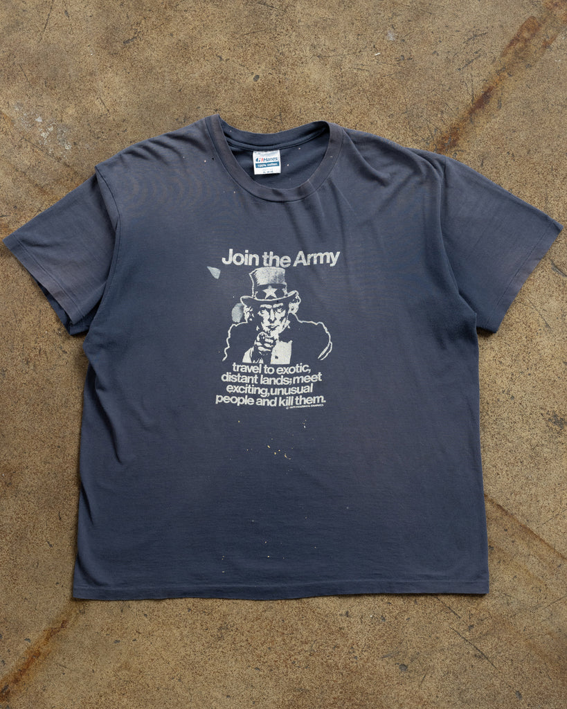 Single Stitched "Join The Army" Distressed Tee - 1990s FRONT PHOTO