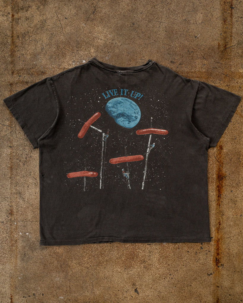 Single Stitched Faded "Crosby, Stills & Nash Live It Up Weenie" Album Tee - 1990s - Back