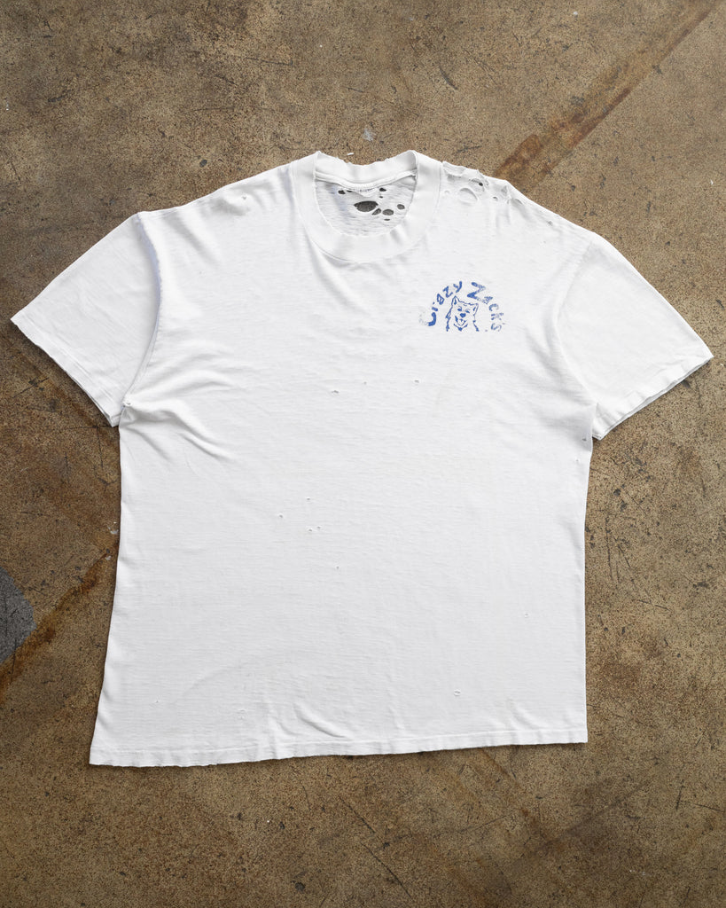 Single Stitched Distressed "Crazy Zack's" Tee - 1990s