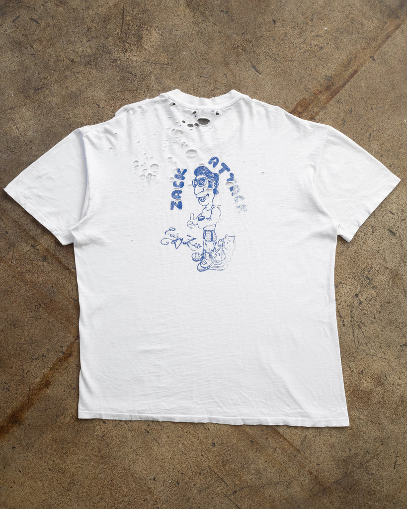 Single Stitched Distressed "Crazy Zack's" Tee - 1990s back photo