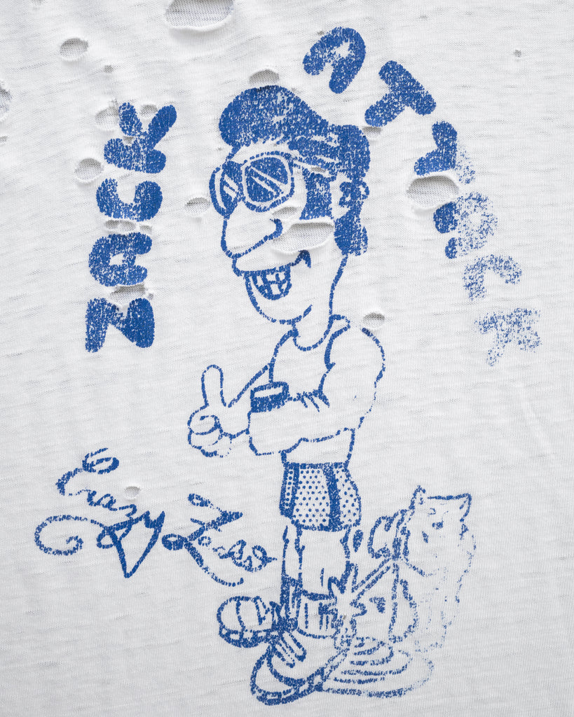 Single Stitched Distressed "Crazy Zack's" Tee - 1990s back detail photo