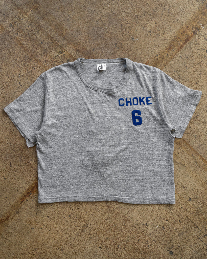 Single Stitched "Choke 6" Cropped Tee - 1980s 