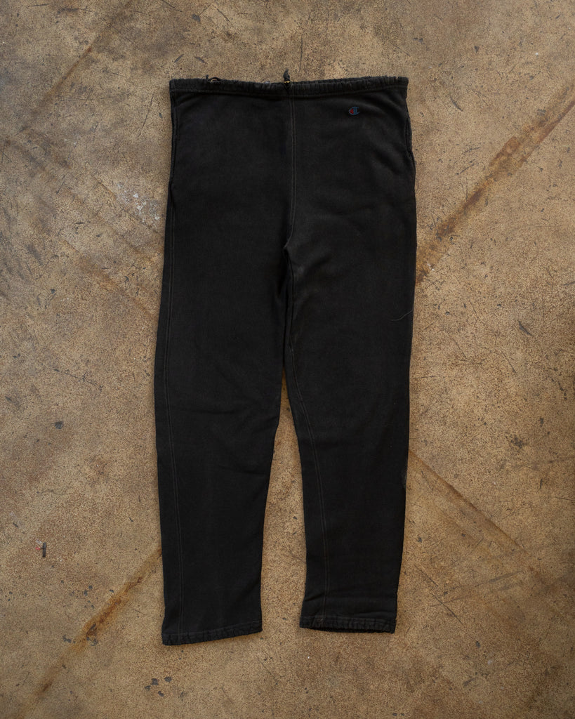Champion Black Over-Dyed Sweatpants - 1990s