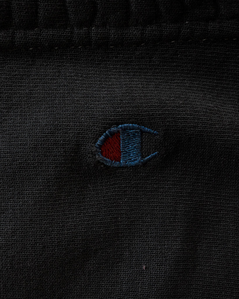 Champion Black Over-Dyed Sweatpants - 1990s detail