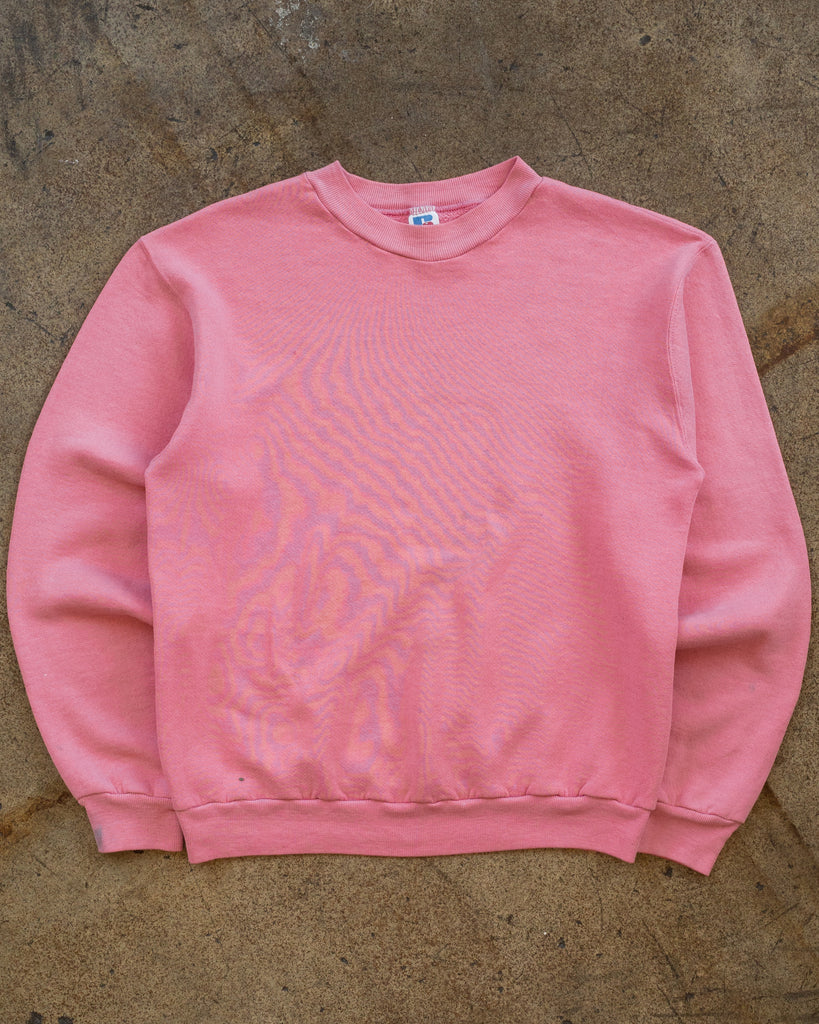 Russell Pink Crewneck Sweatshirt - 1980s