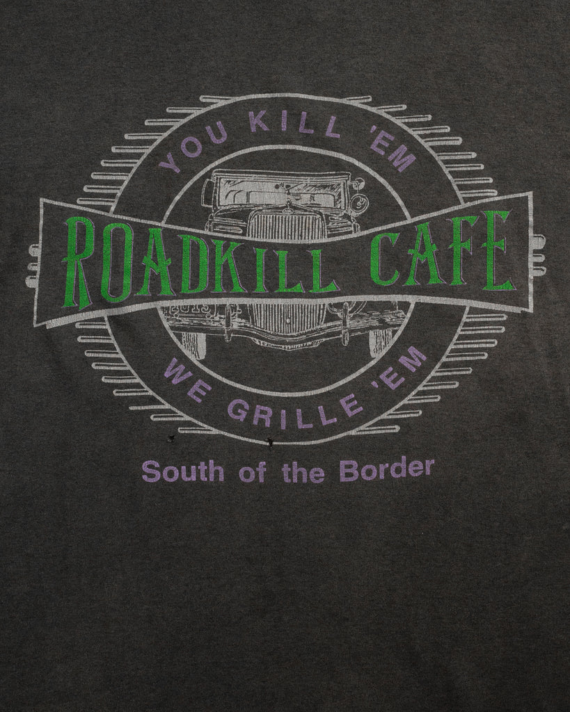 Single Stitched "Roadkill Cafe" Faded Tee - 1990s - detail