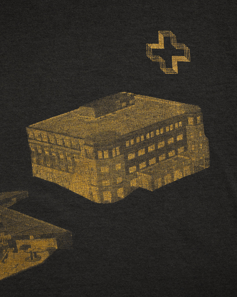 Single Stitched Cross Graphic Tee - 1990s - detail