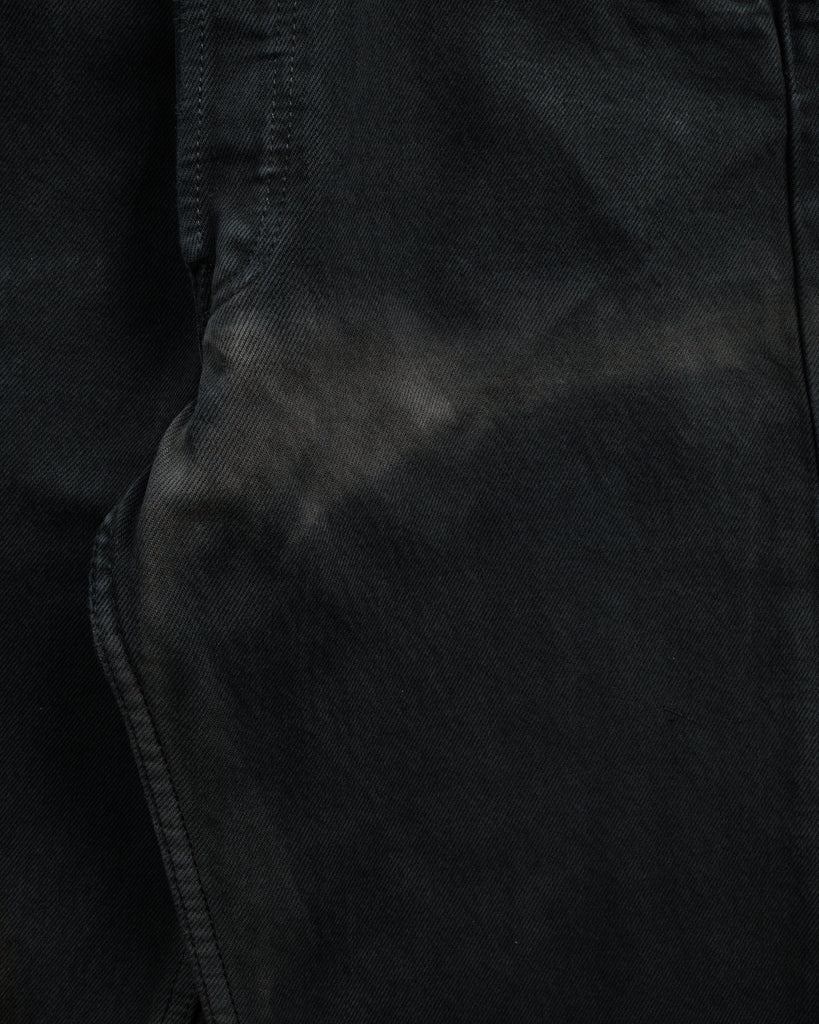 Levi's 501 Sun Faded Blue Black Released Hem Jeans - 1990s detail photo
