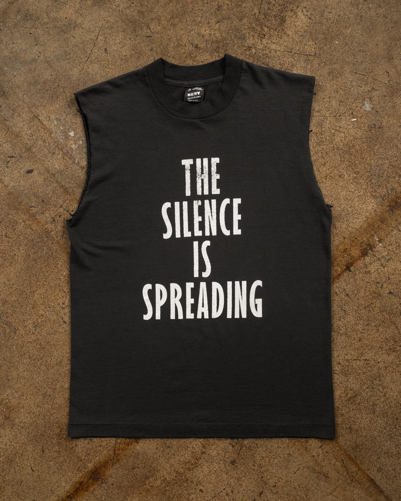 Single Stitched "The Silence Is Spreading" Sleeveless Tee - 1990s