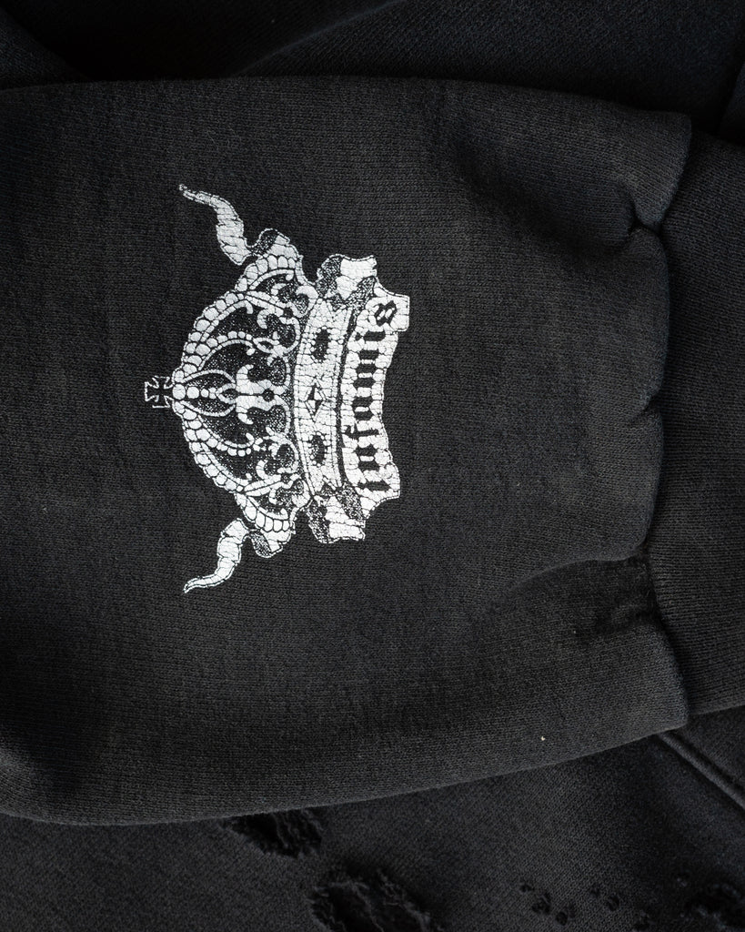 Faded Black Crewneck Sweatshirt - 1990s detial photo