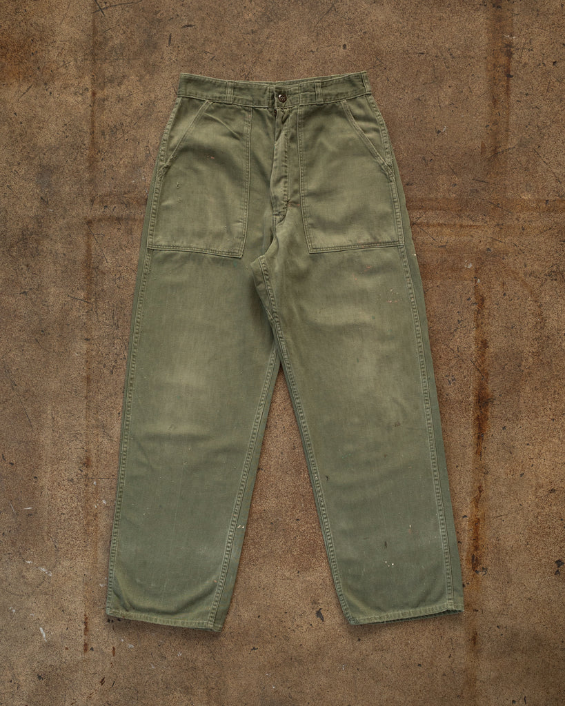 OG 107 Olive Green Military Pants - 1970s