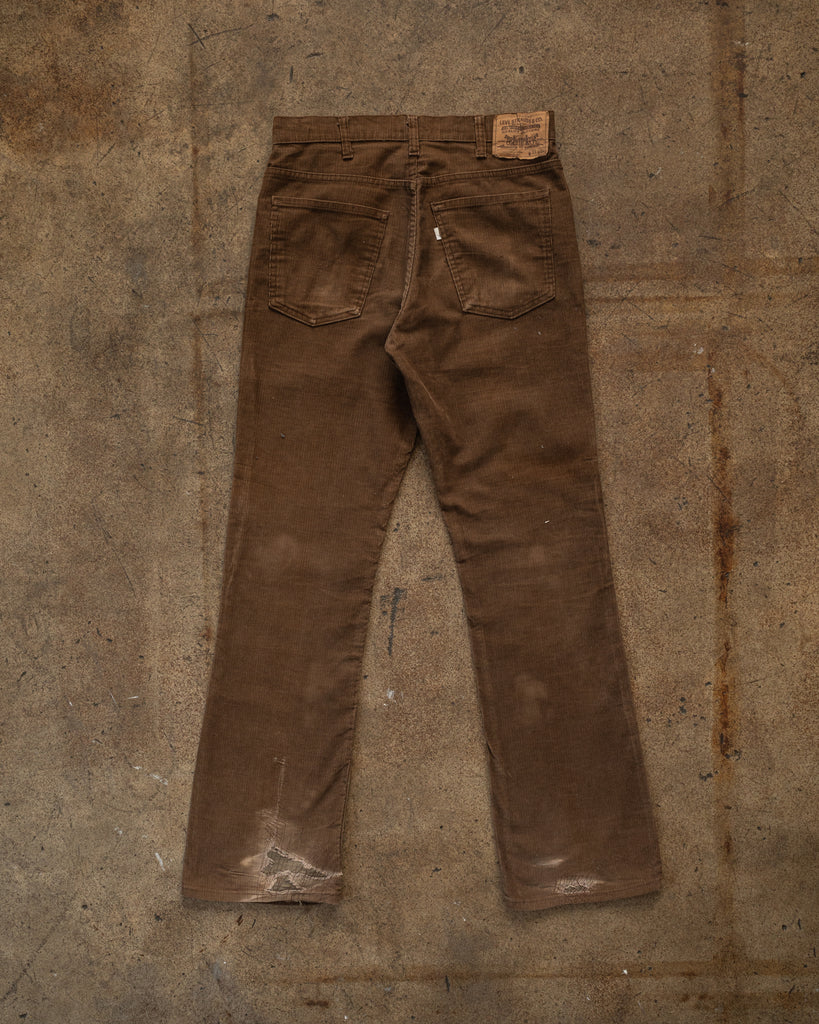 Levi's Repaired Corduroy Flared Jeans - 1970s back photo