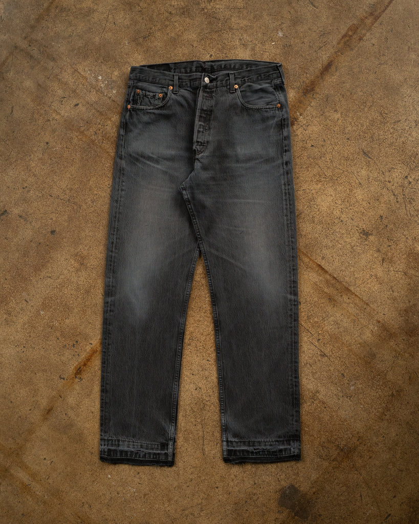 Levi's 501 Sun Faded Black Jeans - 1990s