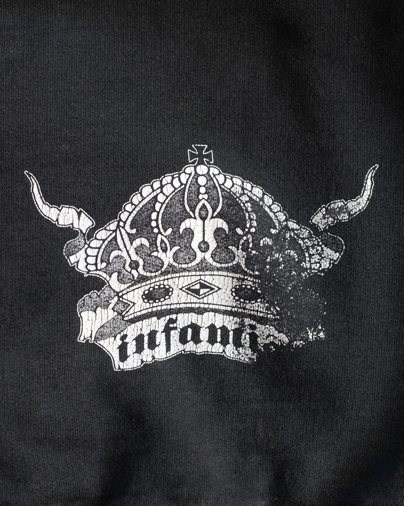 Faded Black Crewneck Sweatshirt - 1990s detail photo