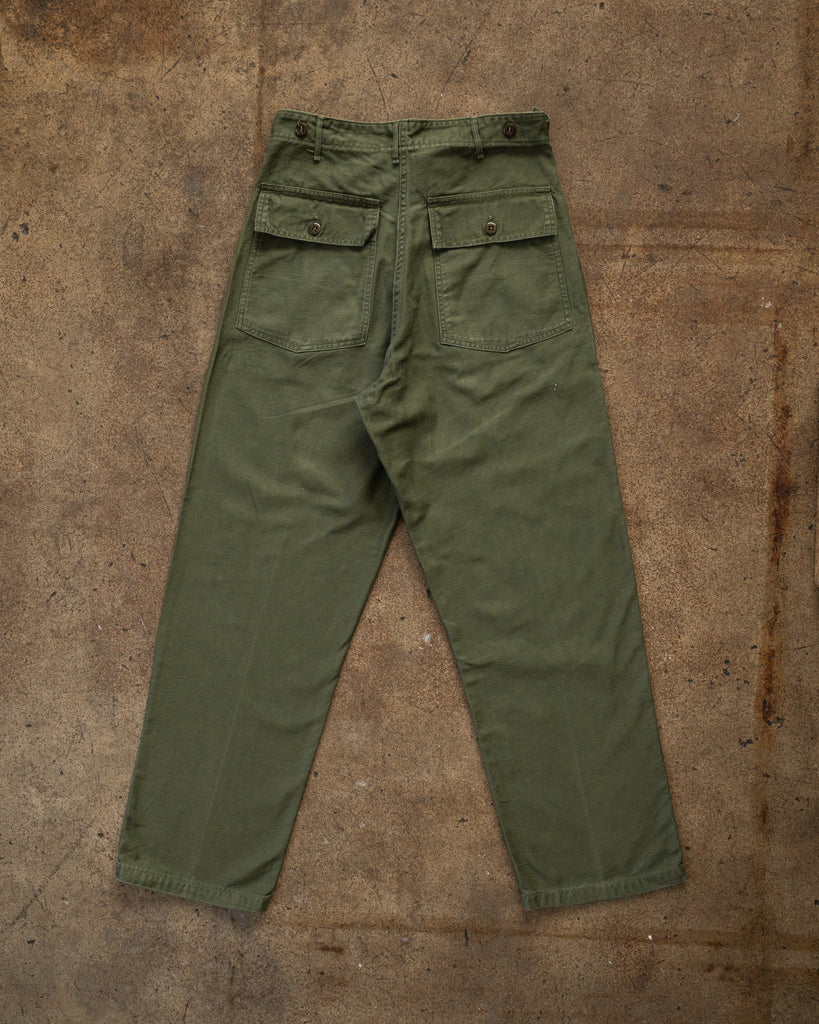 Copy of OG 107 Olive Green Military Pants - 1980s back photo